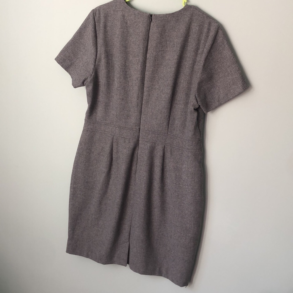Banana Republic Gray Wool Blend Short Sleeve Dress - Picture 4 of 5